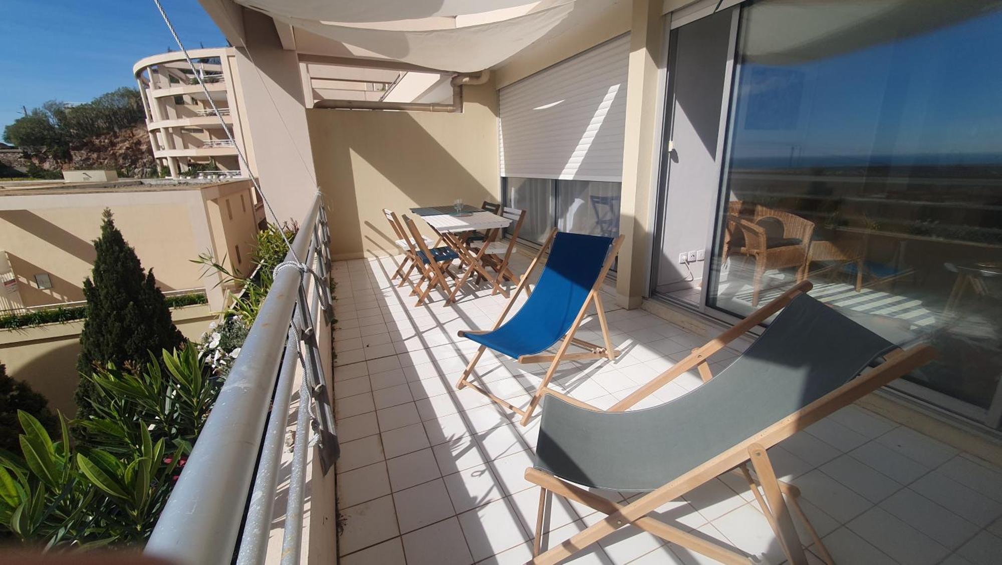 Appartement Vue Bleu Azur 塞特港 外观 照片